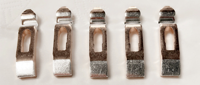 Сребрени контакти кои се користат за контролори на трамвај