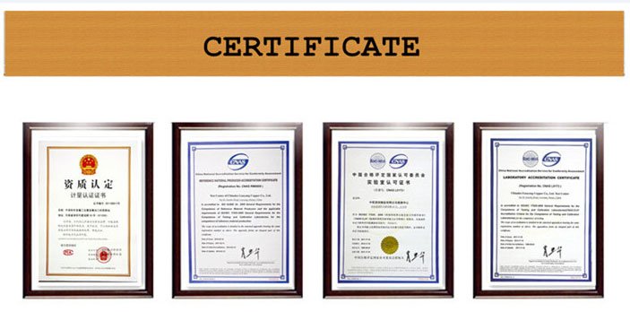 C77000 бакар никел лента certificate